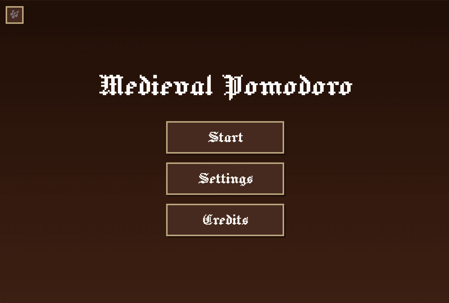 Medieval Pomodoro UI